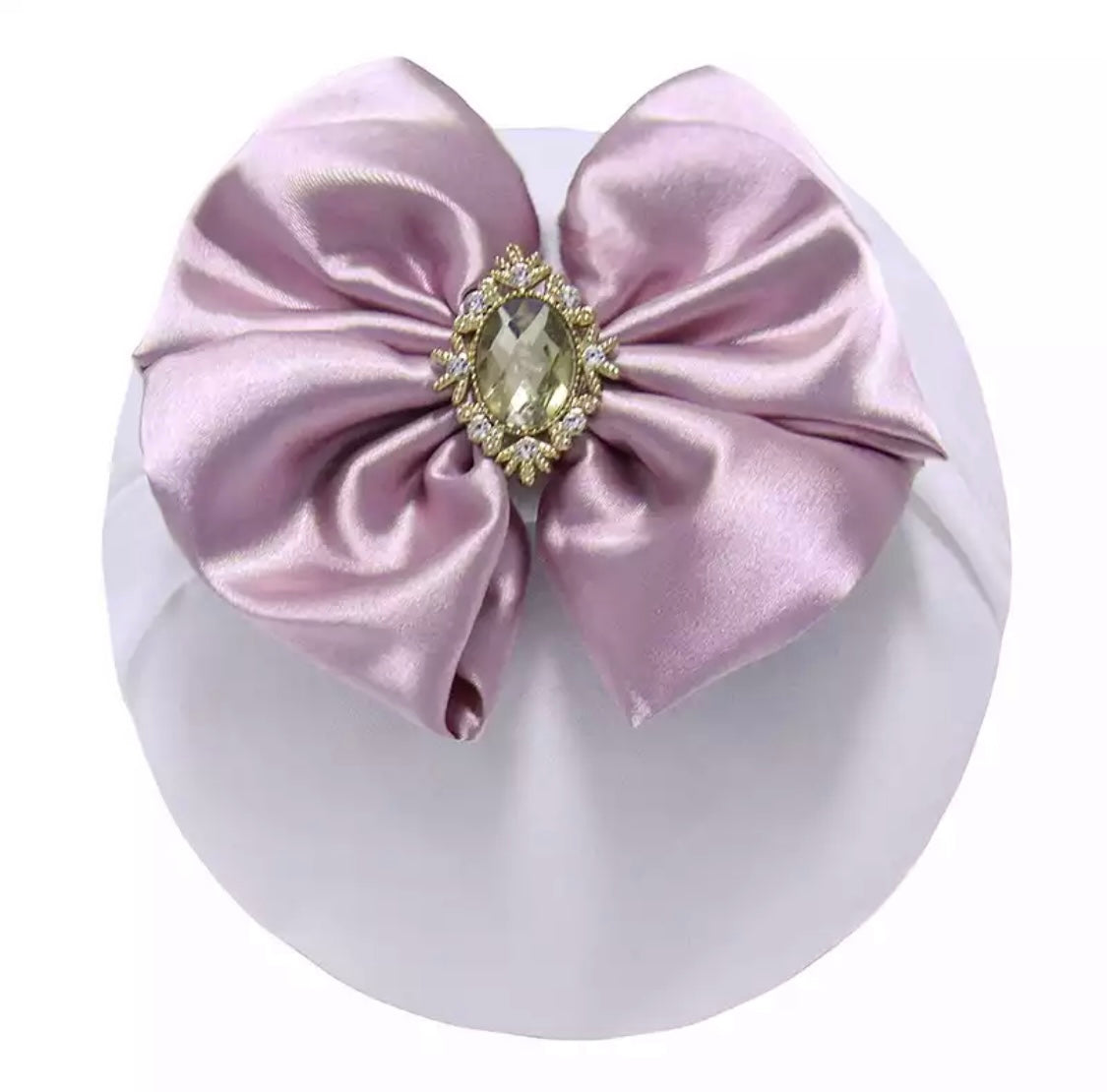 Baby Headband Bow Pink