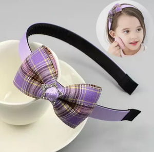 Purple Bow Headband