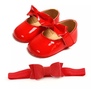 Shoes and Headband Set Red